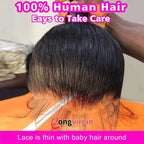 5x5 Glueless Wig Human Hair Ready To Wear Pre-Cut Lace Wear And Go Glueless Wigs Straight Lace Front Human Hair Wig For Women