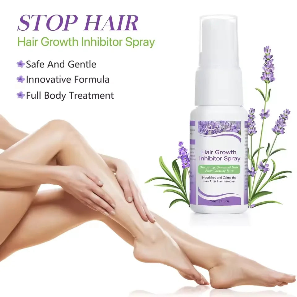 2 Minutes Fast Hair Removal Spray Painless Hair Growth Inhibitor Leg Arm Armpit Permanent Depilatory for Ladies Men Repair Care