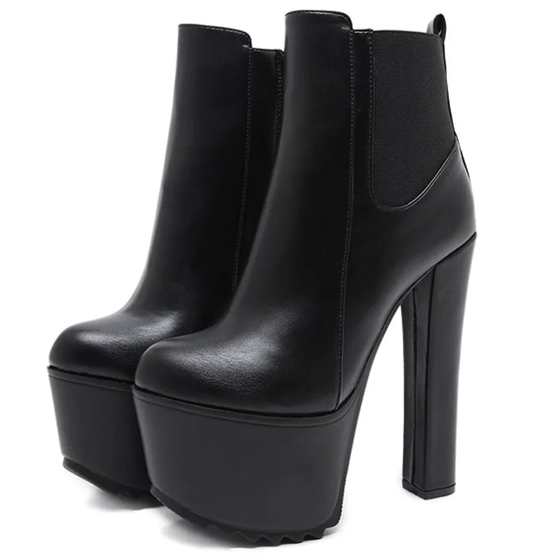 Platform Chelsea Ankle Boots