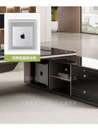 Light luxury boss table, simple modern desk, large desk manager, office desk and chair combination