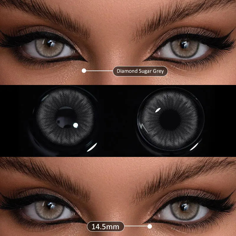 Duoxiu Contact Lenses 2Pcs Blue Green Contact Lenses Color Permanent Makeup Machine Changing Pupil and Eyes Color Fashion Lenses