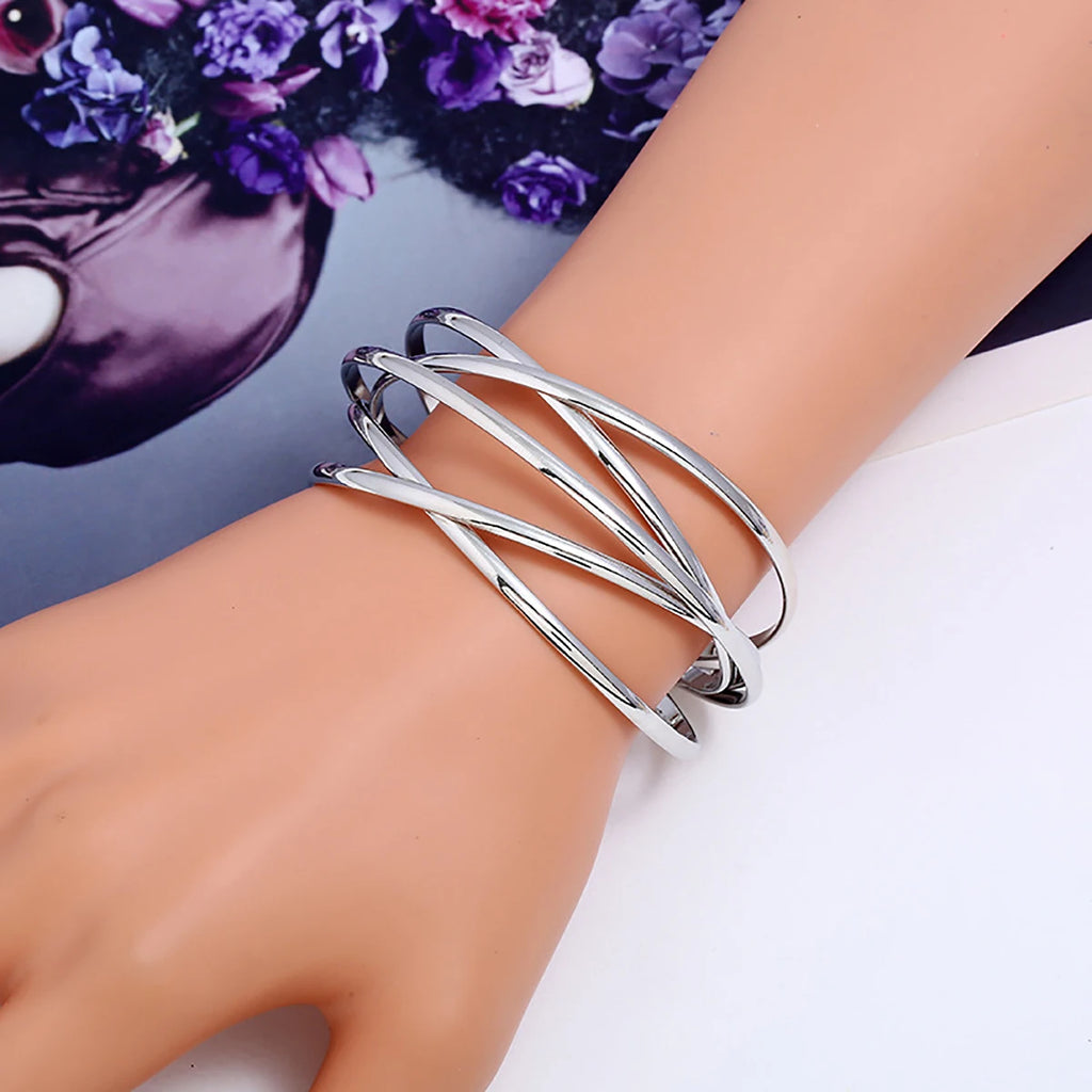 Punk Open Adjustable Bangle