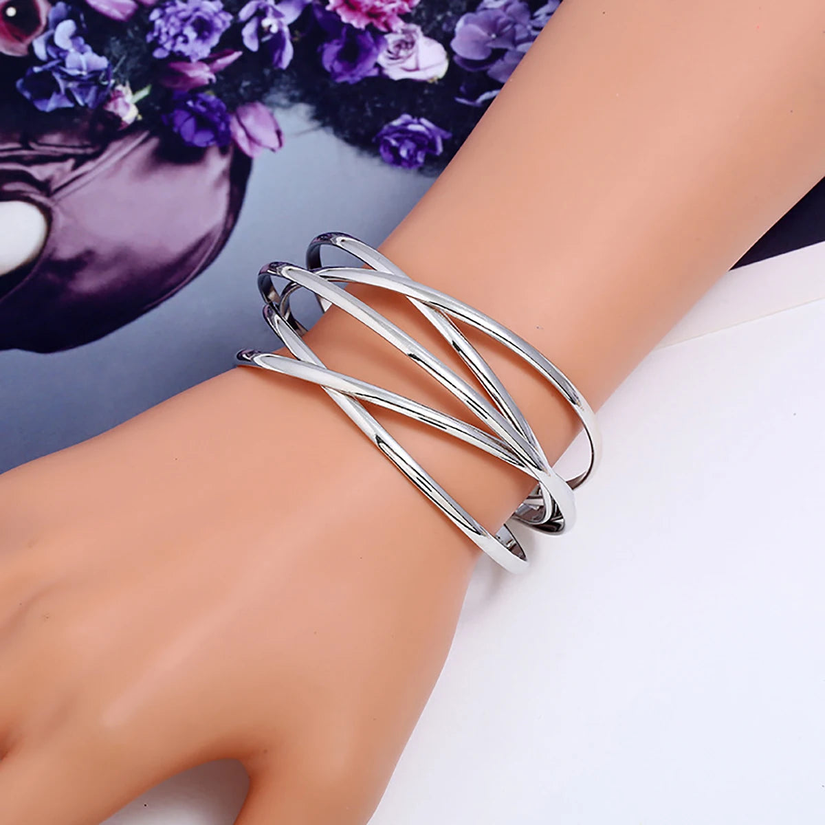 Punk Open Adjustable Bangle