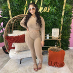 Long Sleeve Bodycon Suit