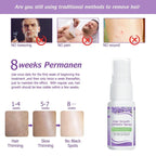 2 Minutes Fast Hair Removal Spray Painless Hair Growth Inhibitor Leg Arm Armpit Permanent Depilatory for Ladies Men Repair Care