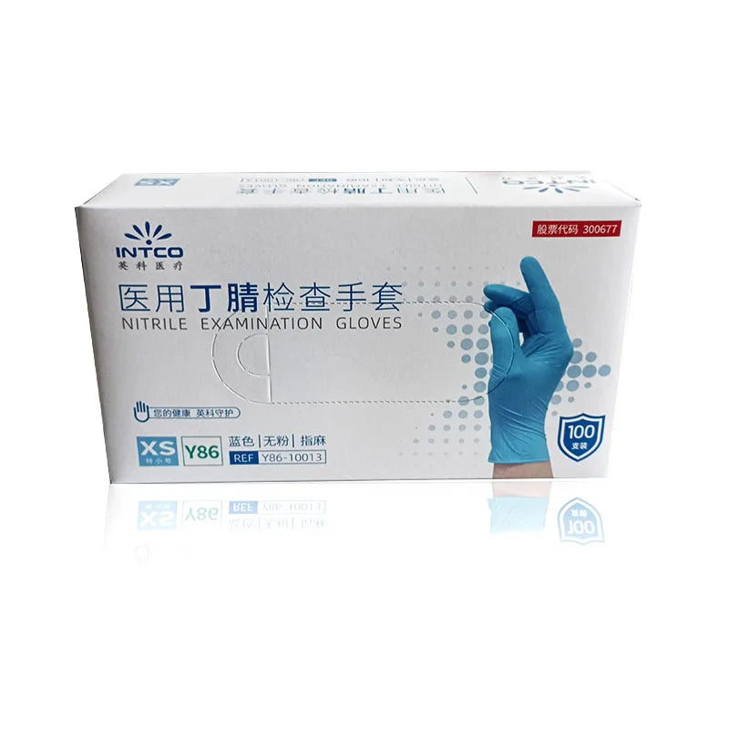 Medical Gloves Disposable White NitrileY86Durable Protective Medical Surgical Inspection Food Grade