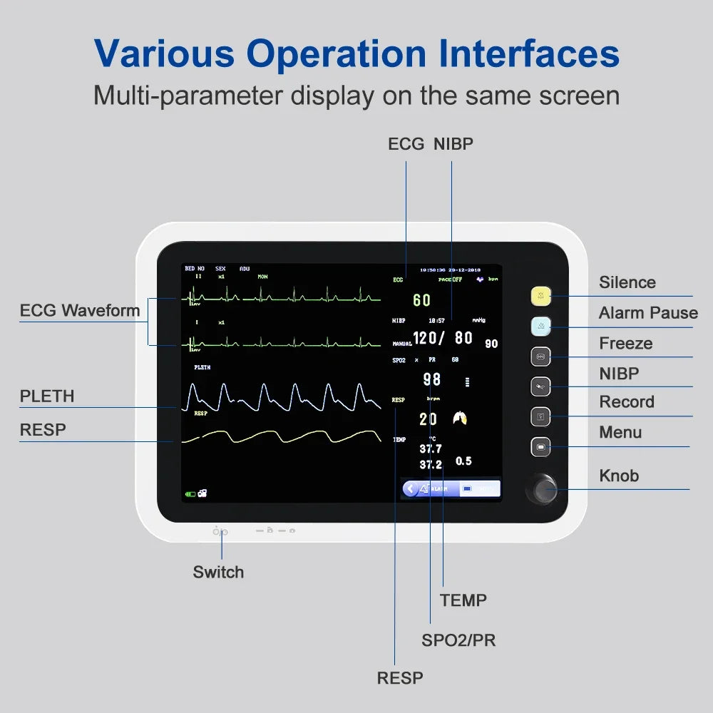 OLV-8000C Multi-Parameter Patient Monitor