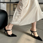 Pointed Toe Mule Heels
