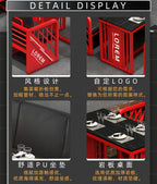 Industrial style booth bar Qingba retro wrought iron sofa coffee barbecue shop commercial restaurant dining table and chair