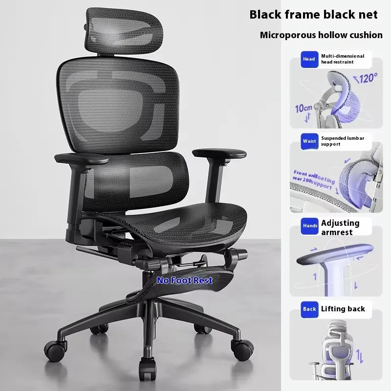Foot Rest Chair Ergonomic Gaming Chairs Computer Comfortable Wheels Massage Adjustable Sedia Da Ufficio Office Furniture