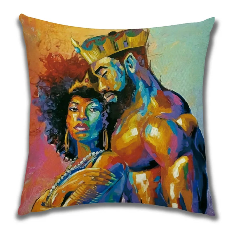 African Costume Clipart Throw Pillow 45x45 Africa Life Collection African Woman Pillowcase Sofa Car Decorative Cushion Cover