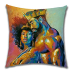 African Costume Clipart Throw Pillow 45x45 Africa Life Collection African Woman Pillowcase Sofa Car Decorative Cushion Cover