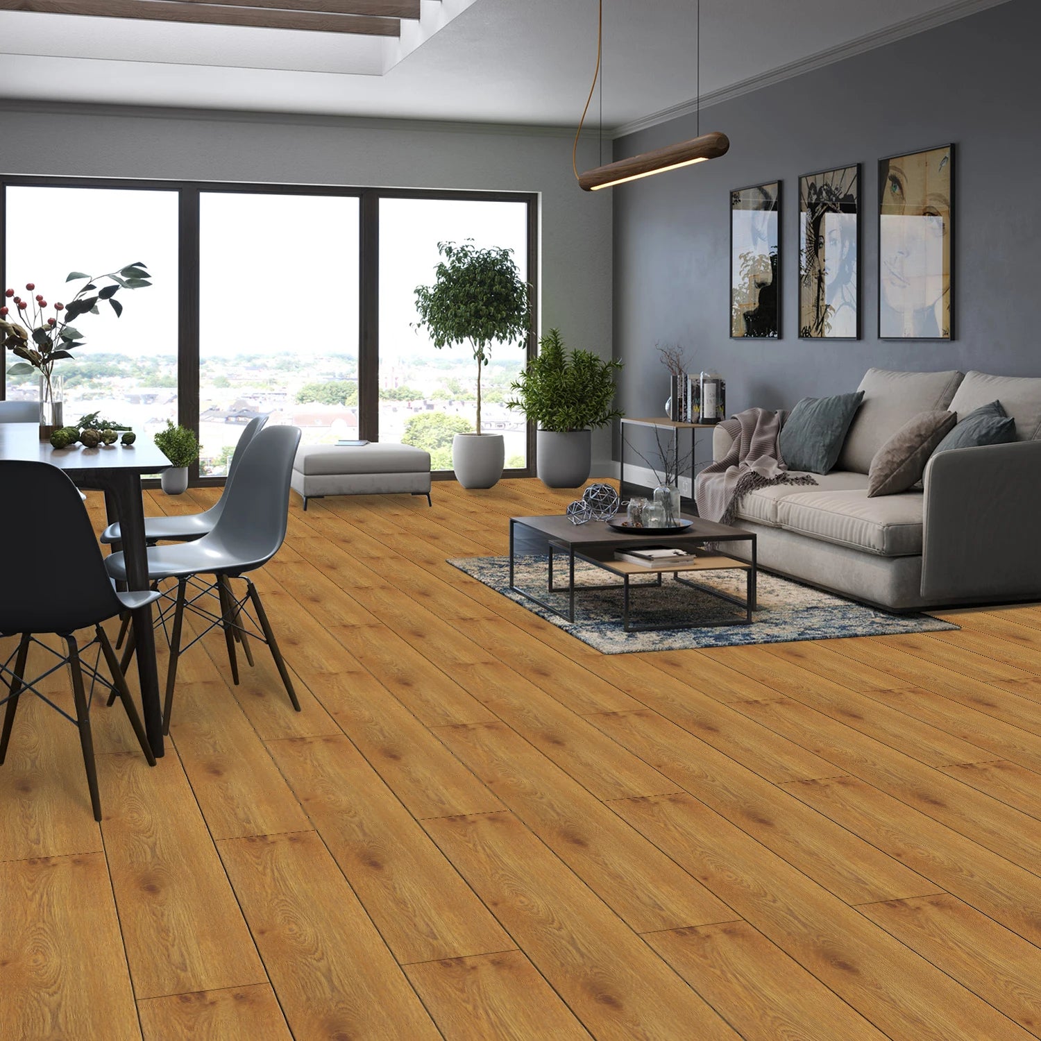 15x90cm Wood Grain Floor Sticker 0.72mm Thick Self-Adhesive PVC Waterproof Wall Stickers Kitchen Bedroom Ground Cover Decal