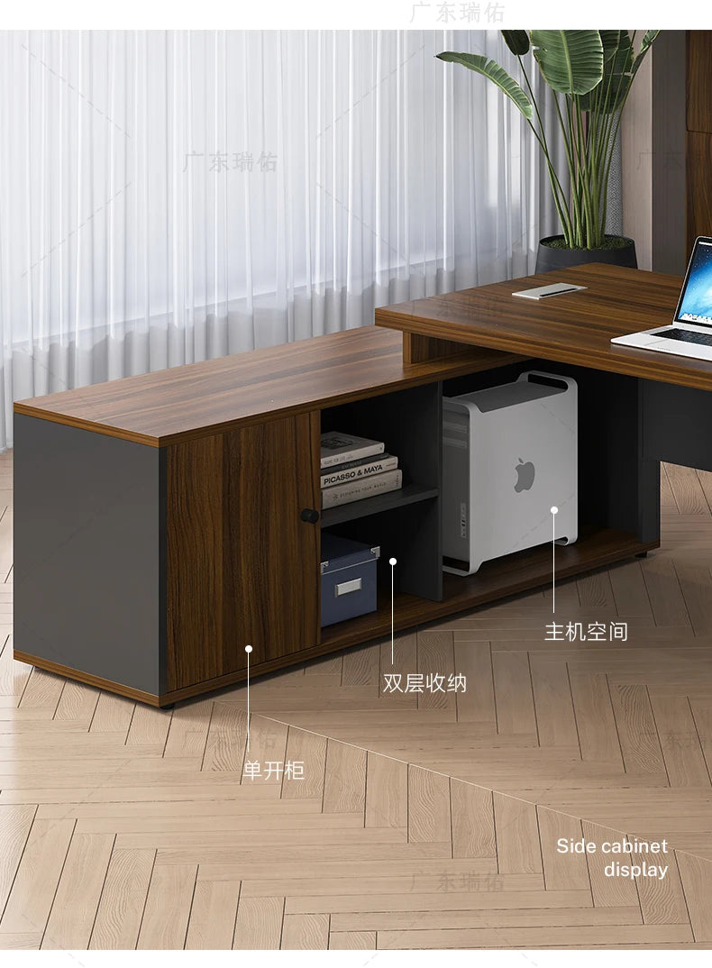 Wooden Boss Table Simple Modern Cabinet Designer Reading Reading Desk Secretary High Quality Art Bureau Meuble Office Furniture