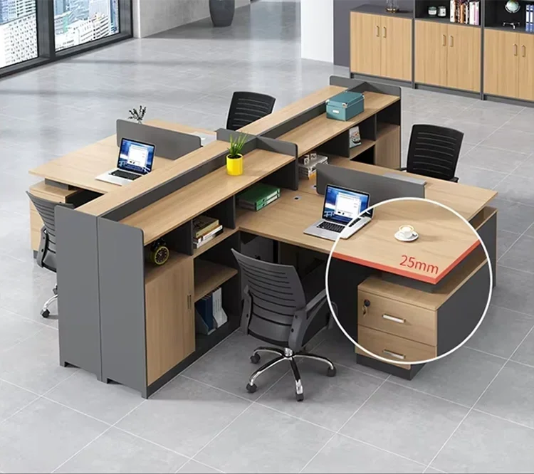 New Arrival New Office Desk And Chair Design Partition Modern Office Cubicles Staff Workstation Desk For Multi-person Office