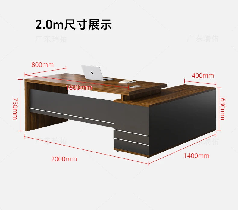 Wooden Boss Table Simple Modern Cabinet Designer Reading Reading Desk Secretary High Quality Art Bureau Meuble Office Furniture