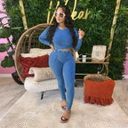 Long Sleeve Bodycon Suit