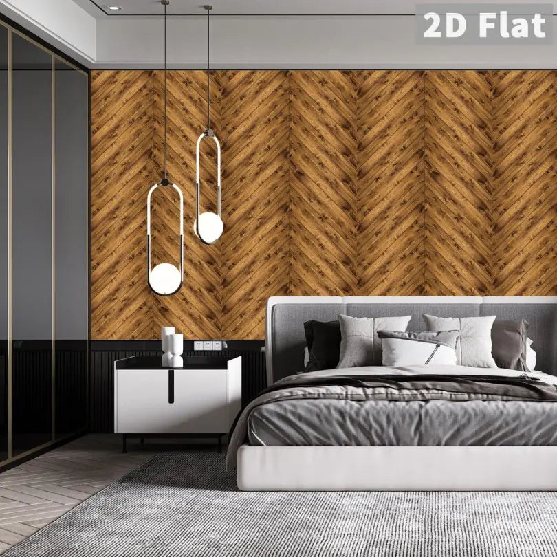 5pcs Wood Grain Floor Stickers Modern Style PVC Wall Sticker Waterproof Self-adhesive for Living room Kitchen Home Floor Decor