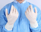 50 Pairs of Disposable Medical Rubber Inspection Gloves Natural Rubber High Elastic Thickening Skid Resistance Wear Spot