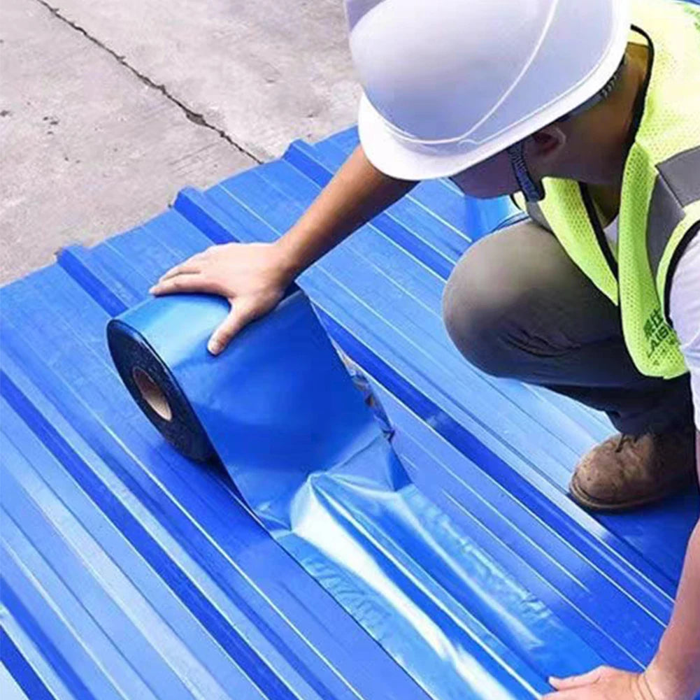 Roof Waterproof Tape Strong Adhesion Heat Insulated Sealing Tape 10M Self-Adhesive Tape Anti Crack Fix Tape for Roof Repairing