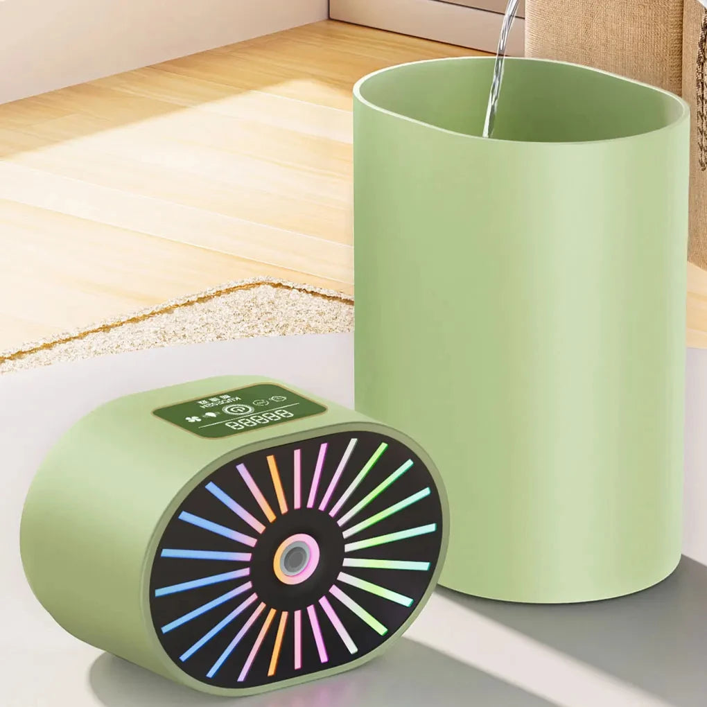 Humidifier with soft colorful lighting