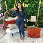 Long Sleeve Bodycon Suit