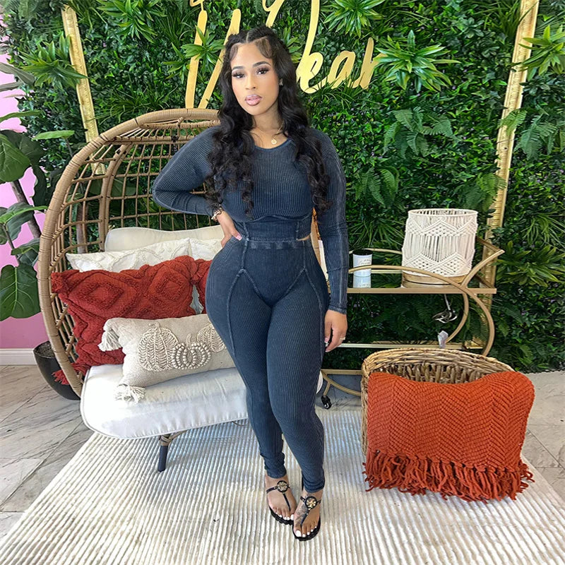 Long Sleeve Bodycon Suit