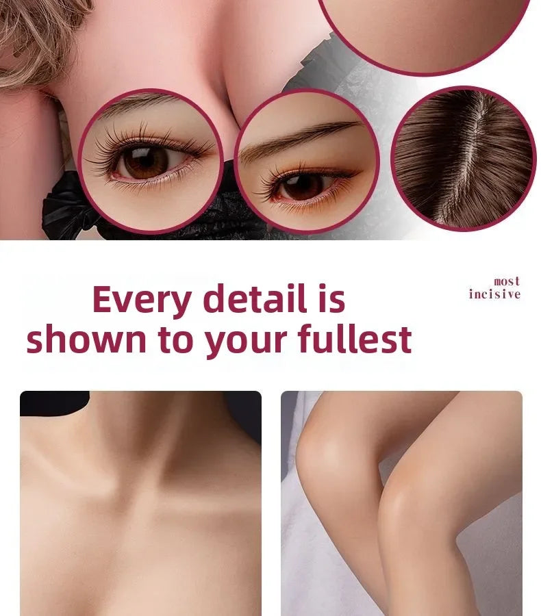 Doll full body solid dual channel real-life proportion aircraft cup skeleton male doll famous instrument intelligent  device