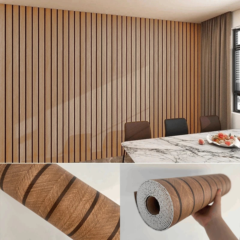 Thick Wood Grain Self-adhesive Wall Stickers for Living Room Wall Cladding Peel and Stick Foam Wallpapers Home Decor Wall Panels