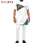 African Dresses for Women Matching Couple Outfits Bazin Riche Dashiki Slim Tassel Print Long Dresses for Party Vestidos Y23C009