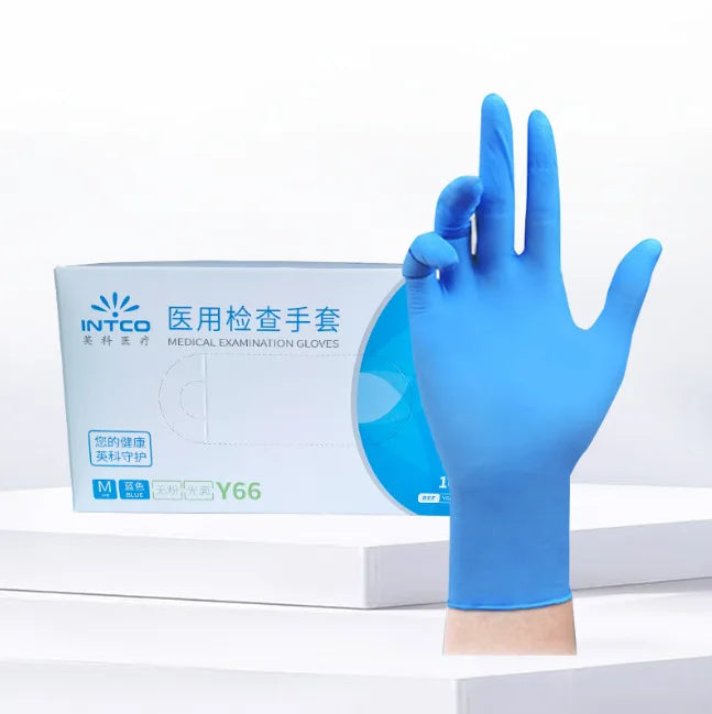 Medical Gloves Disposable White NitrileY86Durable Protective Medical Surgical Inspection Food Grade