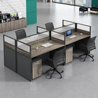 Office table and chair combination workstation desk staff table single 4 person multi-person screen computer table and chair