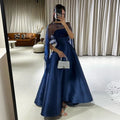 O-Neck A-line Midi Dress
