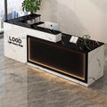 Luxury Modern Reception Desk with Logo Display