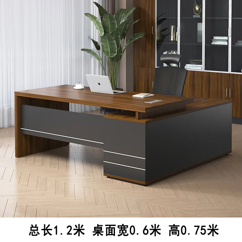 Wooden Boss Table Simple Modern Cabinet Designer Reading Reading Desk Secretary High Quality Art Bureau Meuble Office Furniture