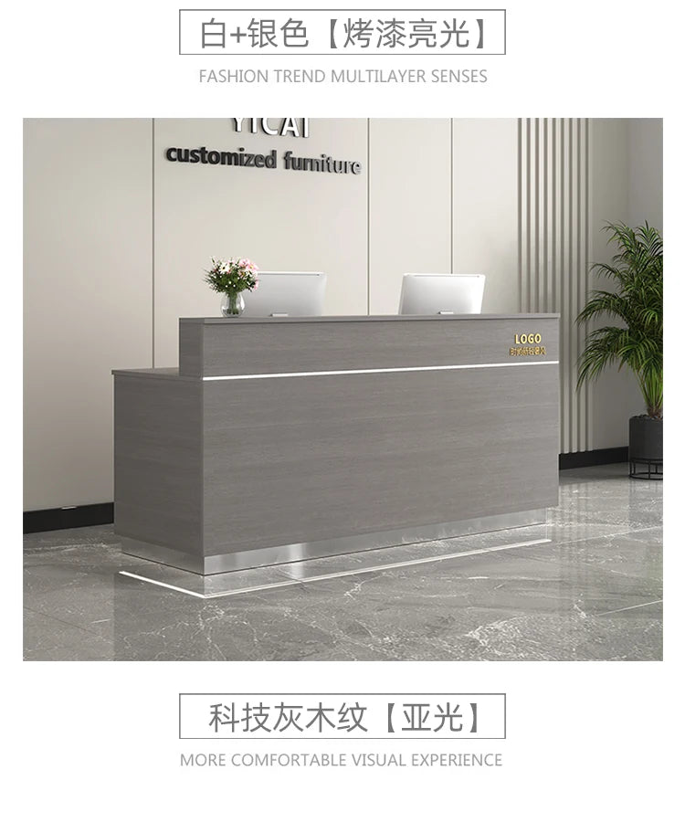 Counter Desk For Shops Counter Reception Beauty Salon Reception Desk Cashier Drawers Empfangstheke Kosmetik Office Furniture