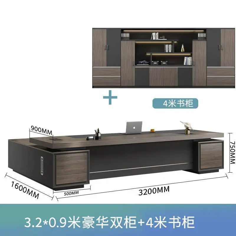 Boss desk light luxury chairperson room manager chair combination simple modern president desk furniture