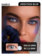 Duoxiu Contact Lenses 2Pcs Blue Green Contact Lenses Color Permanent Makeup Machine Changing Pupil and Eyes Color Fashion Lenses