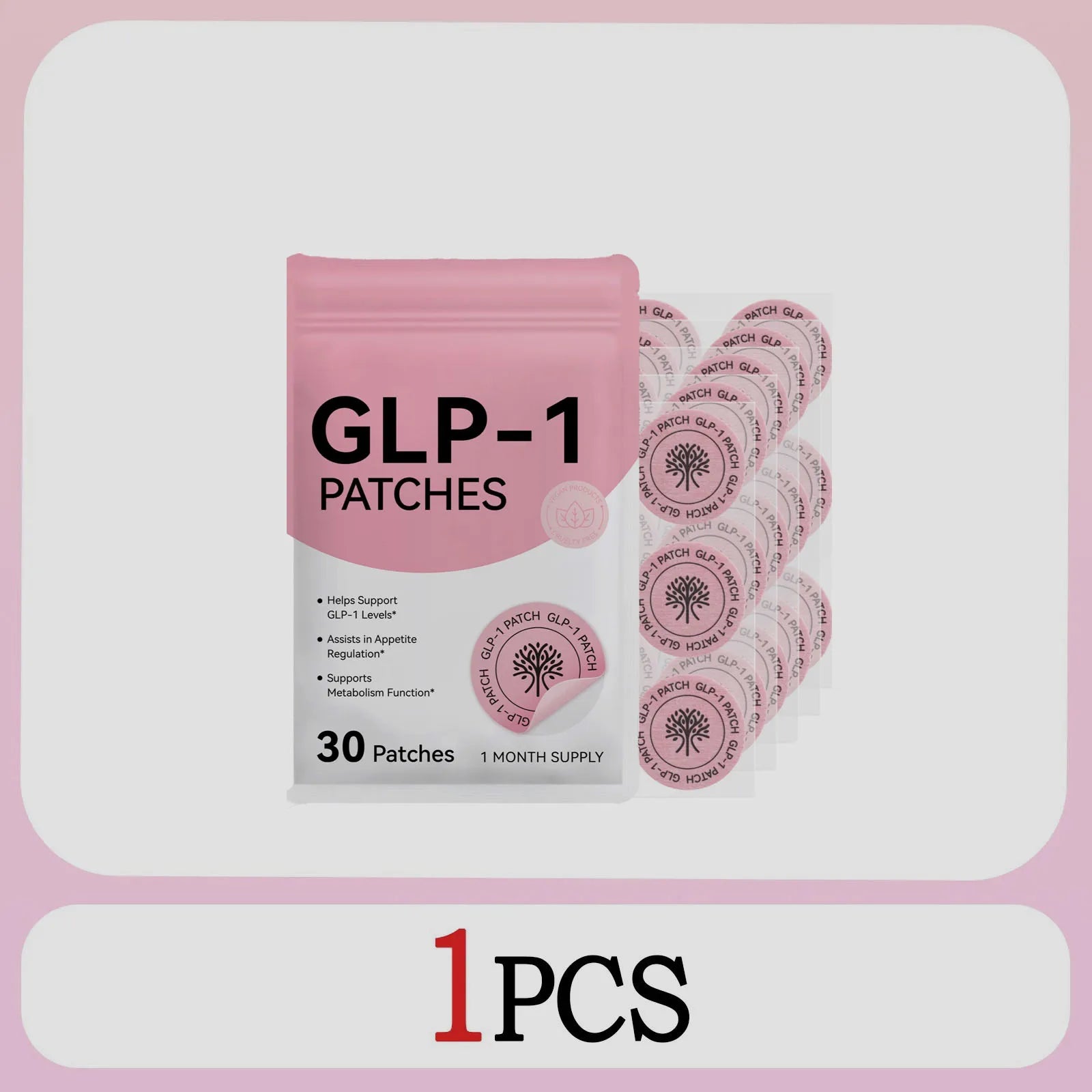 2025 Top Selling 30 pieces glp 1 Patches Shape Support |Made by soaking pure plants 4-6 patches a day