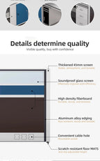 Modern Design Office Furniture Single-seat Employee Workstations Wooden Computer Desks and Office Desks with Storage Cabinets