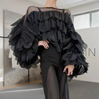 Nice European Chiffon  Blouse