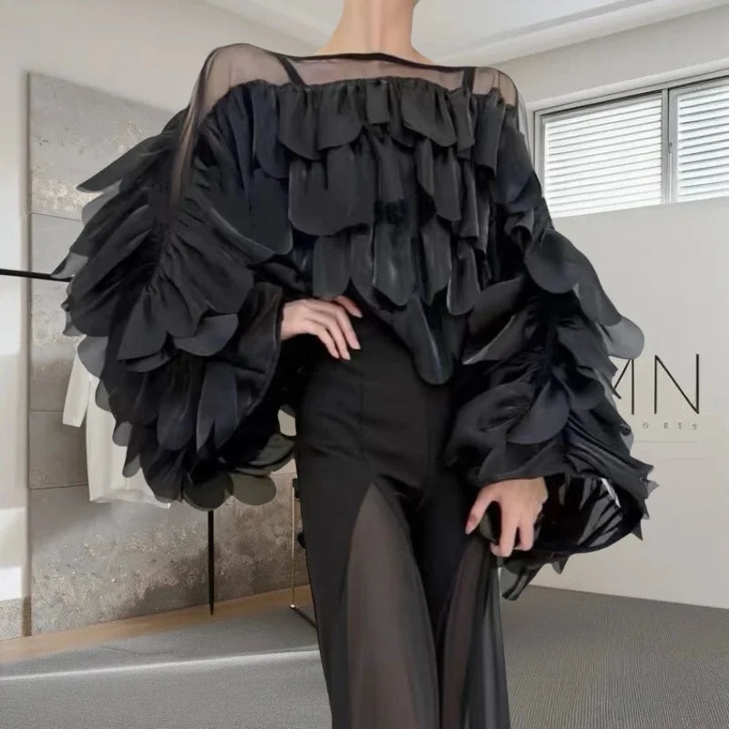 Nice European Chiffon  Blouse