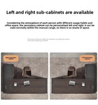 Modern Wooden Boss Office Desks Light Luxury Office Furniture Design with Storage Cabinet Study Desk Commercial President Desk