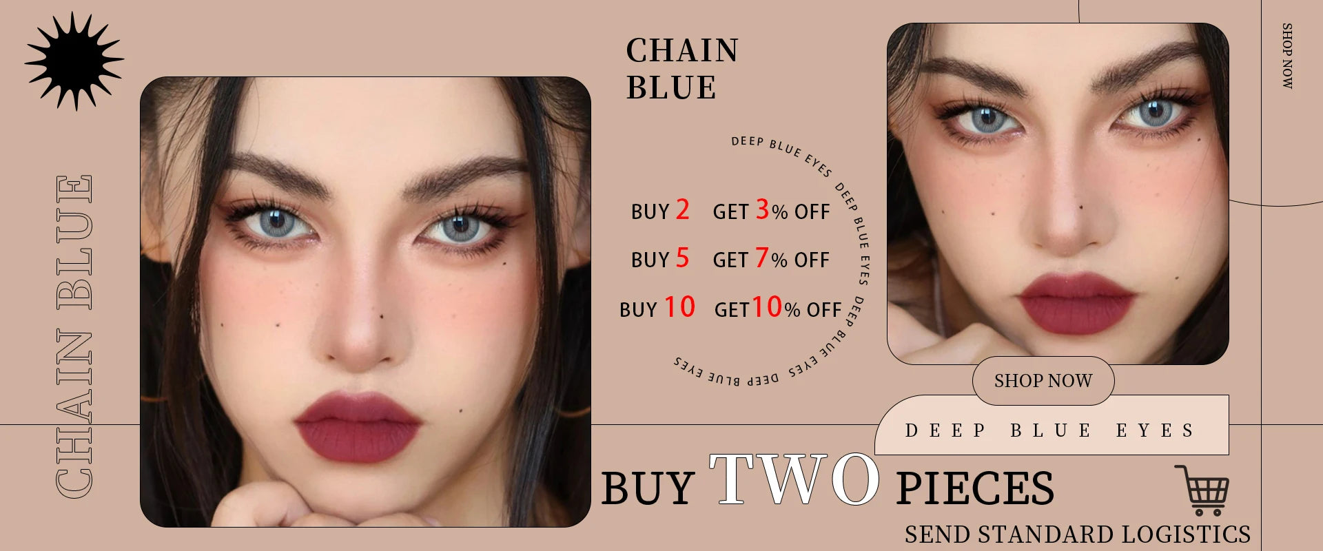 Duoxiu Contact Lenses 2Pcs Blue Green Contact Lenses Color Permanent Makeup Machine Changing Pupil and Eyes Color Fashion Lenses