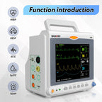 6-Parameter Patient ECG Vital Sign Monitor