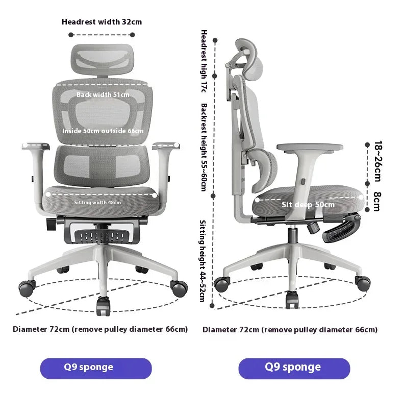 Foot Rest Chair Ergonomic Gaming Chairs Computer Comfortable Wheels Massage Adjustable Sedia Da Ufficio Office Furniture