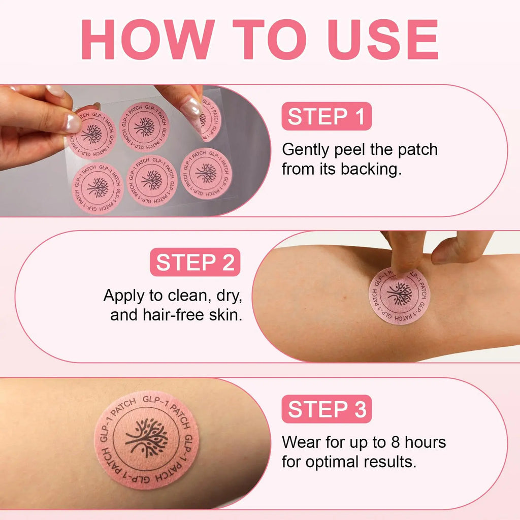 2025 Top Selling 30 pieces glp 1 Patches Shape Support |Made by soaking pure plants 4-6 patches a day