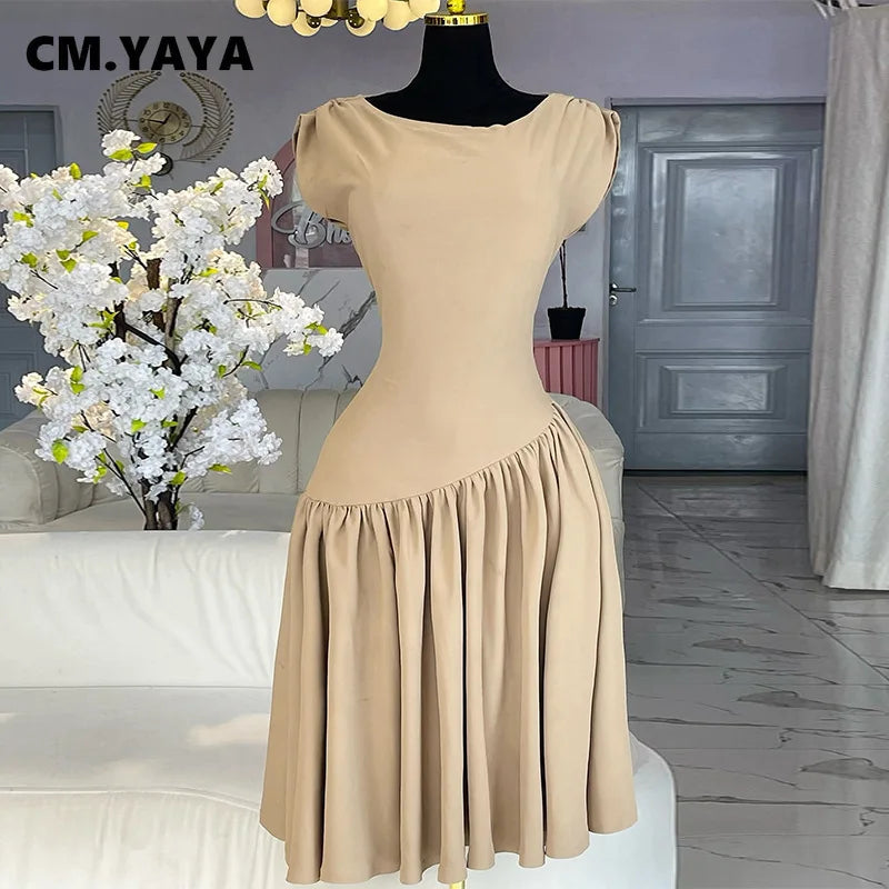 Ruched Shoulder Ball Gown