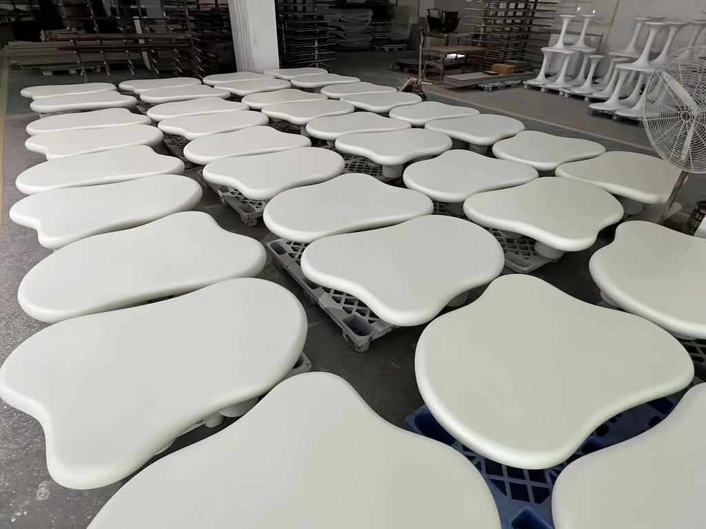 Nordic Clouds Coffee Table - Cream Modern Minimalist Tea Table for Living Room Furniture