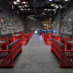 Industrial style booth bar Qingba retro wrought iron sofa coffee barbecue shop commercial restaurant dining table and chair